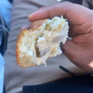 Bolillo with chesse it&apos;s alright not fresh at all
