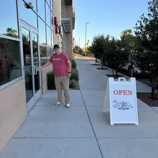 Donuts for me coffee for my hubby