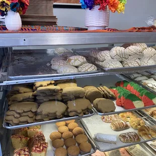 a variety of baked goods