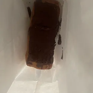 Chocolate long John donut