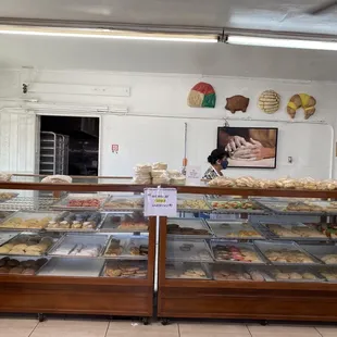 a display of pastries