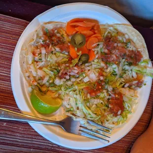 Fish tacos, excellent.