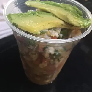 Cup of ceviche
