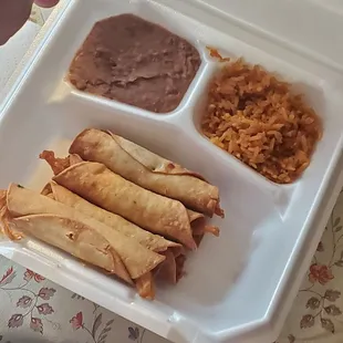 a tray of mexican food