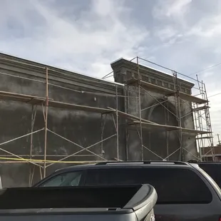 Remodeling the exterior but they are still open!