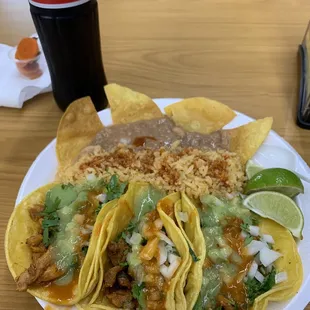 Chicken taco combo