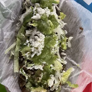 Huarache de asada