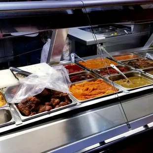 a variety of food items