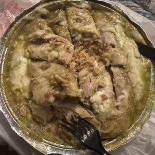 Wet Chile Verde Burrito