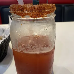 Worst Michelada I ever had. Young girl with all the chains super rude!
