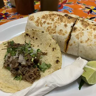 Barbacoa taco flavorful