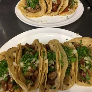 Tacos de tripa dorada