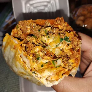 chorizo breakfast burrito