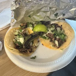 Carne asada tacos