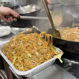 chow mien party platter made to order.