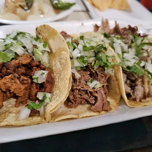 Pastor, Birria, Carnitas