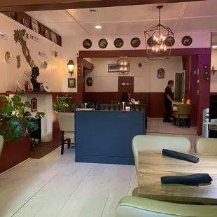 inside dining area
