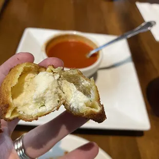 Inside of the Fried Ravioli