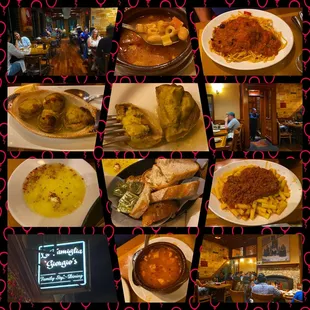Montage of images from La Famiglia Giorgio&apos;s