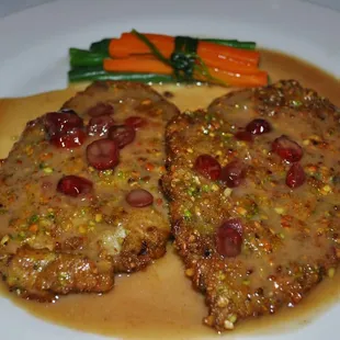 Pistachio Crusted Veal Medallions