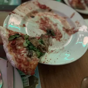 Pizza was great! Appetizers were bruschetta and fried calamari!