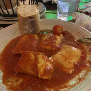 Pumkin raviolis