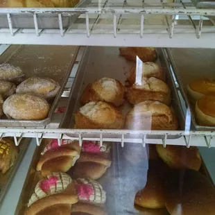 a variety of baked goods