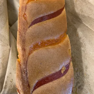 Vanilla cake with guava and peach. This was delicious.