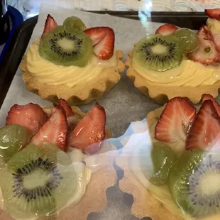 These fruit tarts were delicious.