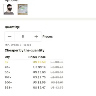 Here is where he is getting his mask at the cheapest price $3.59. That&apos;s almost 4 times the price. I will be reporting this.