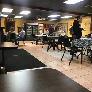 Nice clean place with helpful staff. Order at the counter when you come in the door.