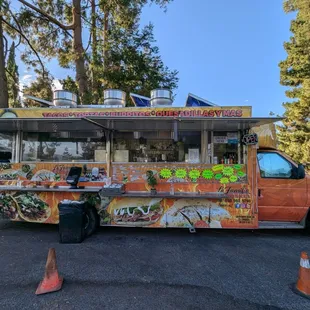 Look for the orange food truck! :)