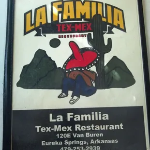 La Familia Menu