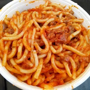 They had the best spaghetti I&apos;ve ever had in my life the other night