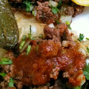 Carne asada tacos
