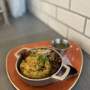 Pork belly mofongo