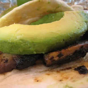 Portobello &amp; avocado breakfast taco