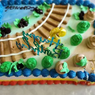This cake has only tracks , no train !! Really ????