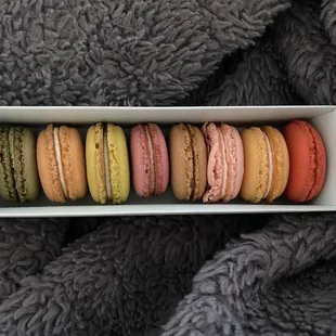 a box of macarons