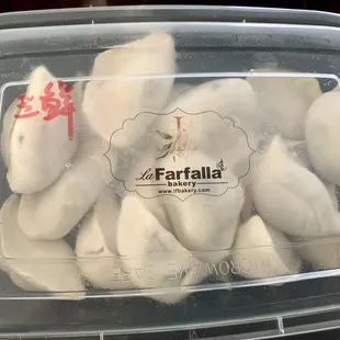 Frozen dumplings pretty good. It is a thicker skin dumpling