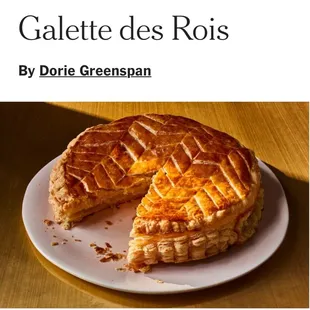 A wonderful yummy &quot; Galette des Rois &quot; sold all over France in January