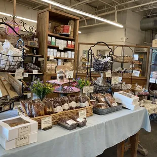 a variety of baked goods