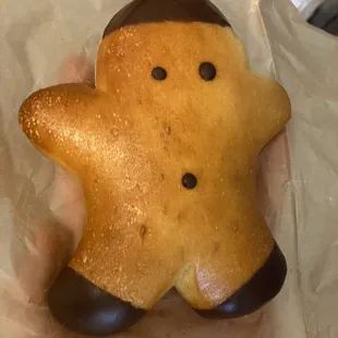 Chocolate bread man