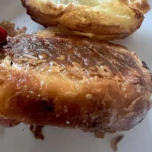 burnt croissant.,they took flaky to the next level.