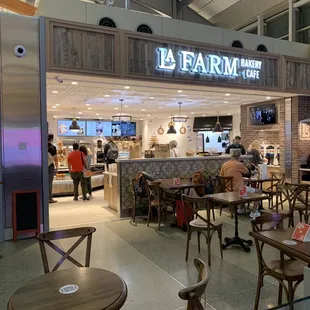 the interior of the restaurant