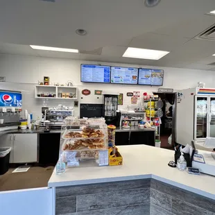 a man working at a counter