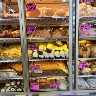 a variety of baked goods