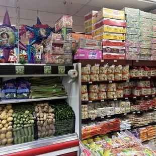 a variety of food items