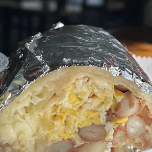 Vegetarian - veggie breakfast burrito. Yup!!! Order this. I forgot to add rice, but still delicious