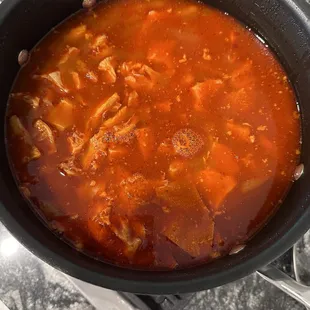Pot of menudo